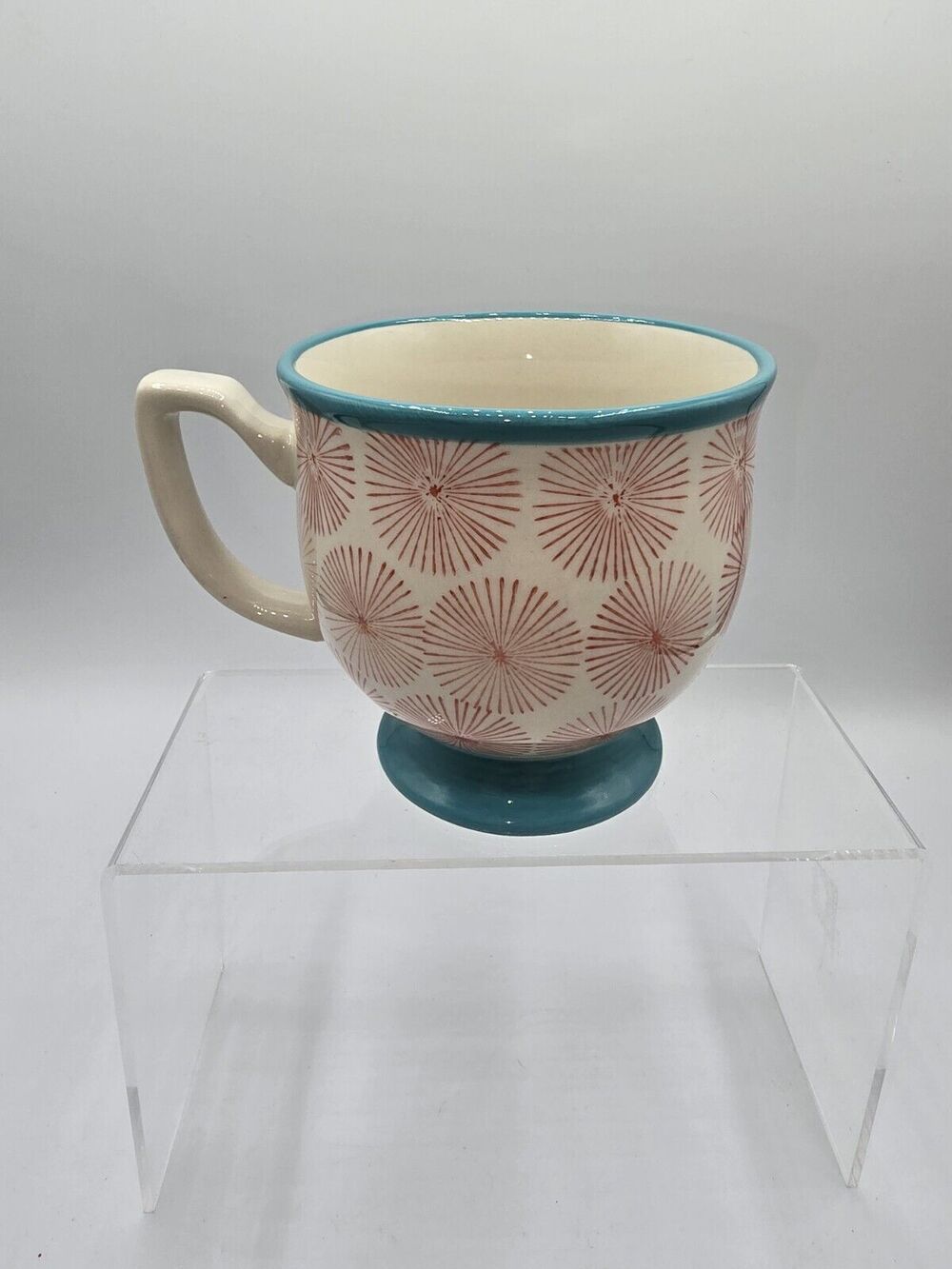 The Pioneer Woman Flea Market Happiness Red/Turquoise Decorated Mug